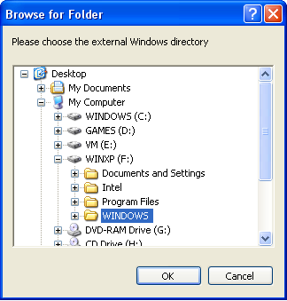Recovering keys from external drive using SterJo Key Finder