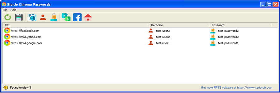 Recover Google Chrome saved passwords