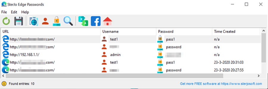 Recover Microsoft Edge saved passwords