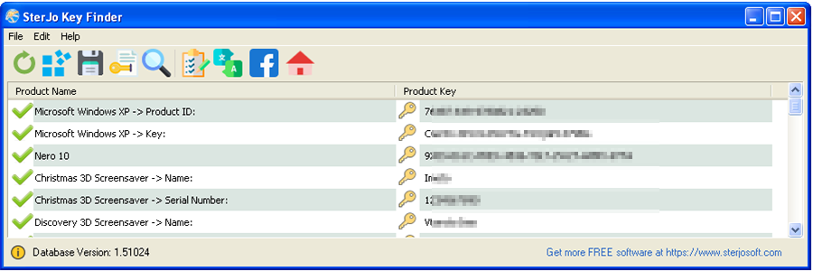 Recover Windows and software product keys
