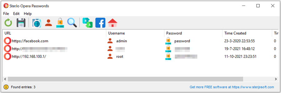 Recover Opera saved passwords