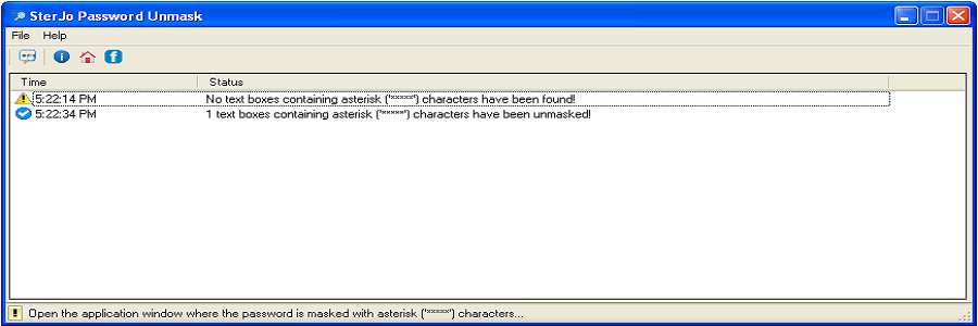 Temporarily reveal masked passwords