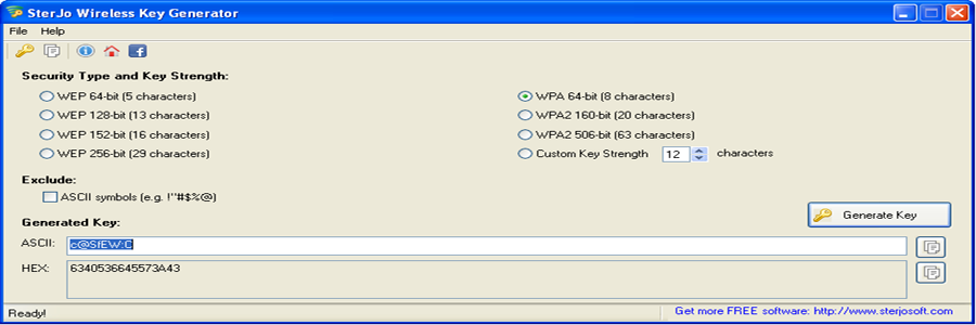 Generate secure Wi-Fi keys