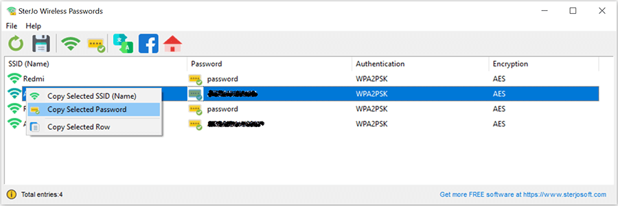 Recover stored Wi-Fi passwords